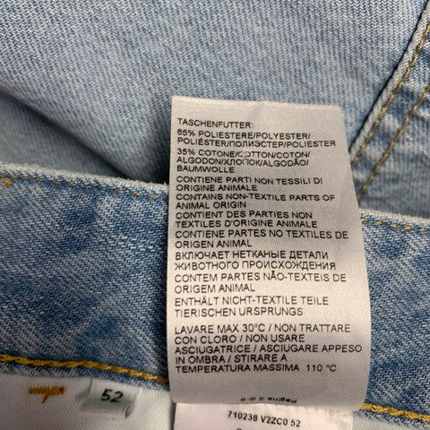 BOTTEGA VENETA Size 36 Blue Wash Denim Button Fly Jeans