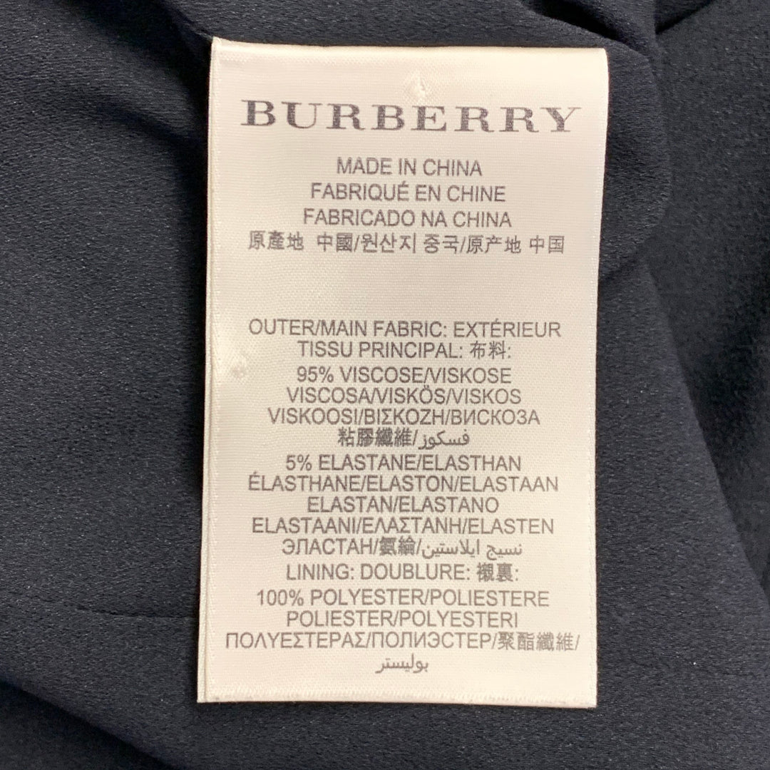BURBERRY LONDON Size 2 Black Viscose Blend Sequined Cocktail Dress