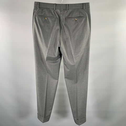ATELIER MUNRO Size 32 Dark Grey Wool Slim Fit Dress Pants