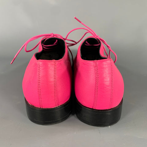 VERSACE for H&M Size 9 Pink Leather Lace Up Shoes