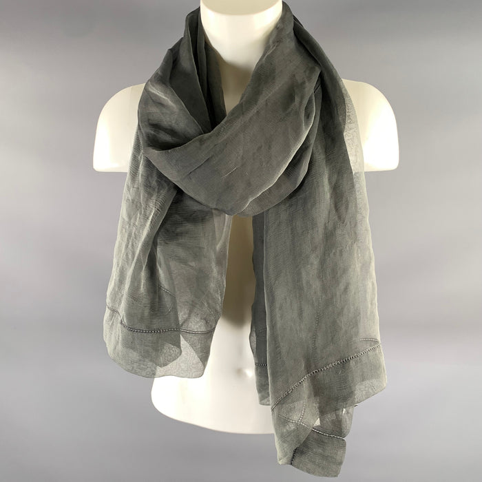 SONIA RYKIEL Grey Chiffon Scarves & Shawls