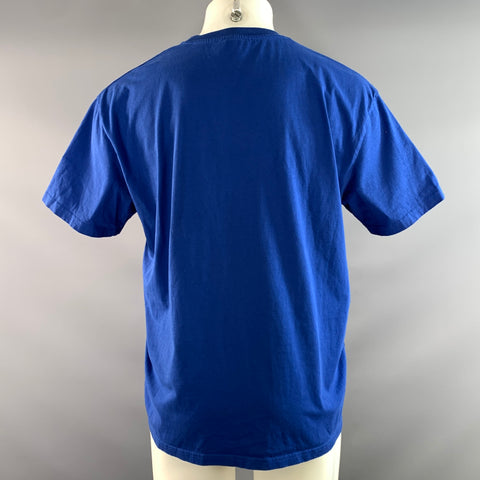 JW ANDERSON SS2023 Size L Blue Red Cotton Crew Neck T shirt