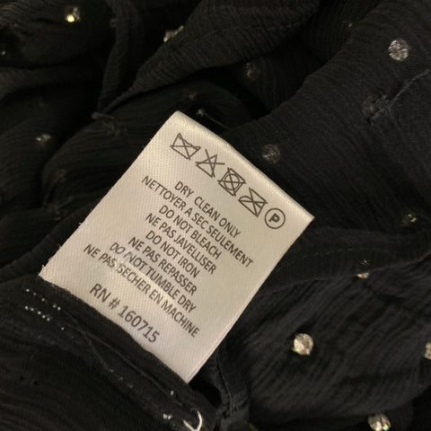 RETROFETE Size XS Viscose High Collar Blouse