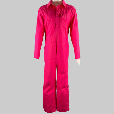 Pink jumpsuit on a gray background