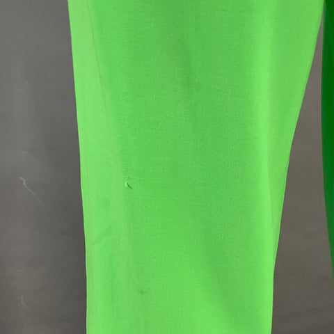 RALPH LAUREN COLLECTION Size 4 Green Lime Wool Blend Pleated Dress Pants