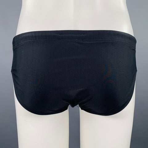 COMMAS Size S Black Polyester Blend Drawstring Speedo