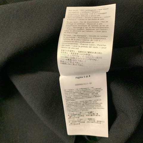VALENTINO Size XL Black Knitted Wool Polo Pullover