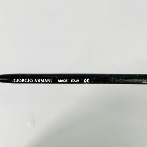 GIORGIO ARMANI Size S Silver Black Metal Sunglasses