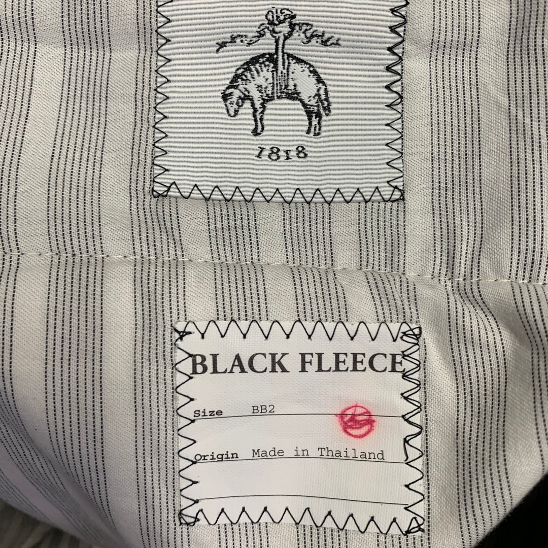 BLACK FLEECE Size M Burgundy Twill Wool Tapered Button Fly Dress Pants