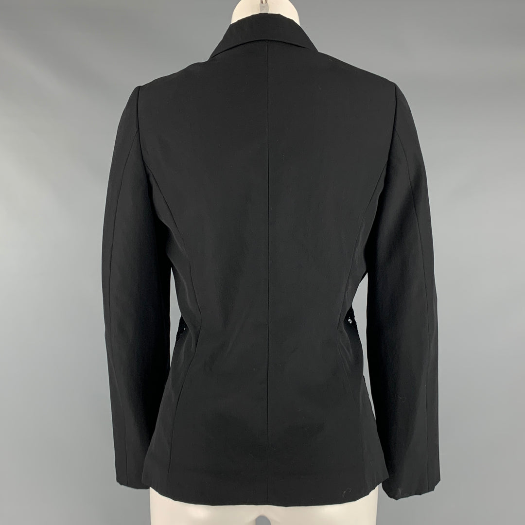 COMME des GARCONS Size S Black Wool Lace Jacket