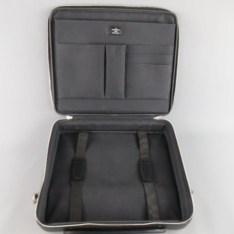 LOUIS VUITTON Black Leather ODESSA ARDOISE Computer Briefcase Bag