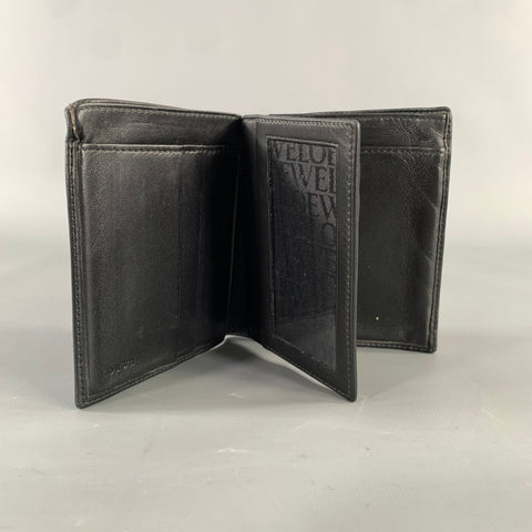 LOEWE Black Dark brown Leather Wallet