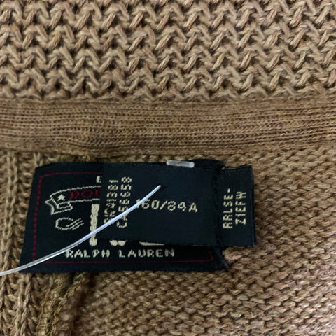 RRL by RALPH LAUREN Size 3 Brown Multi Color Cotton Linen Silk Cardigan Womens