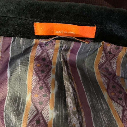 TALLIA Chest Size 40 Purple Black Houndstooth Rayon &  Polyester Sport Coat