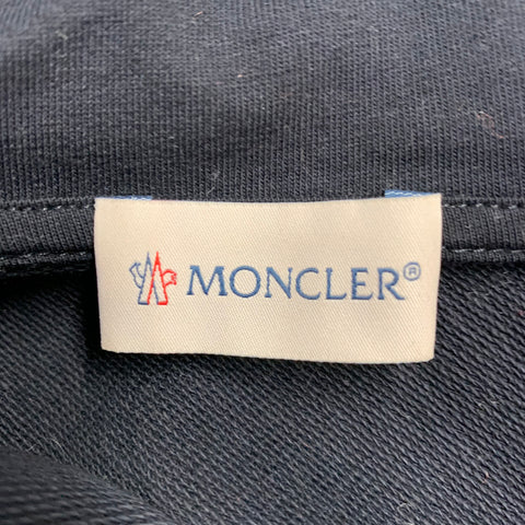 MONCLER Size S Navy Cotton Blend Hooded Jacket