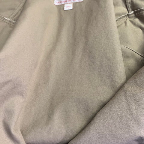 FILSON Size L Khaki Cotton Snaps Utility Coat