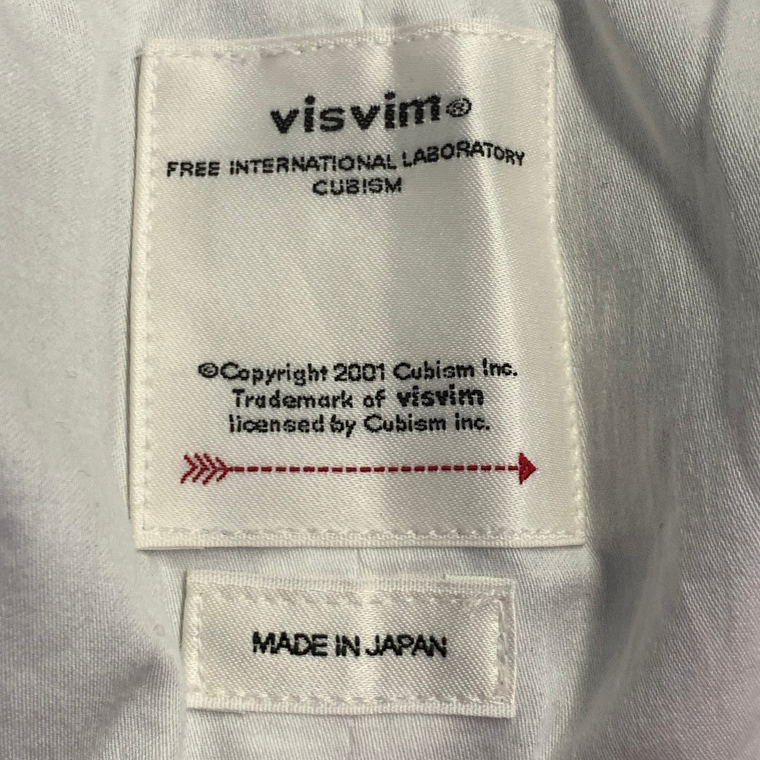 VISVIM Size L Dalton Slacks Black Wool Linen Tapered Zip Fly Dress Pants