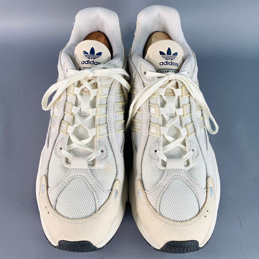 ADIDAS OZMILLEN Size 13 White Beige Mesh Chunky Sneakers – Sui Generis  Designer Consignment