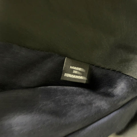 GIORGIO ARMANI Size L Black Grey Stripe Nylon Zip Up Jacket