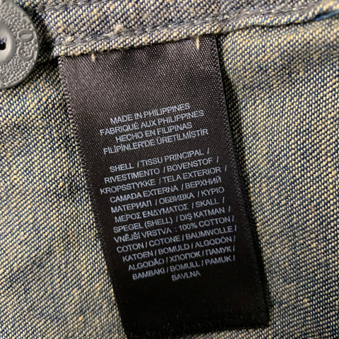 RRL by RALPH LAUREN Size XL Navy Indigo Cotton Overshirt