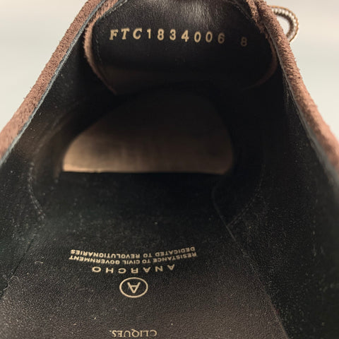 FOOT THE COACHER Taille 8 Chaussures à lacets en daim marron et noir