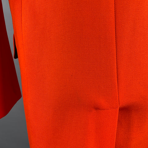 AMI by ALEXANDRE MATTIUSSI Size 38 Orange Textured Twill Coat