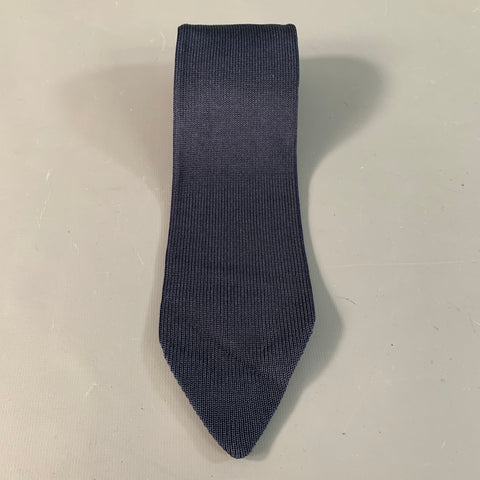 YSL Navy Knit Tie