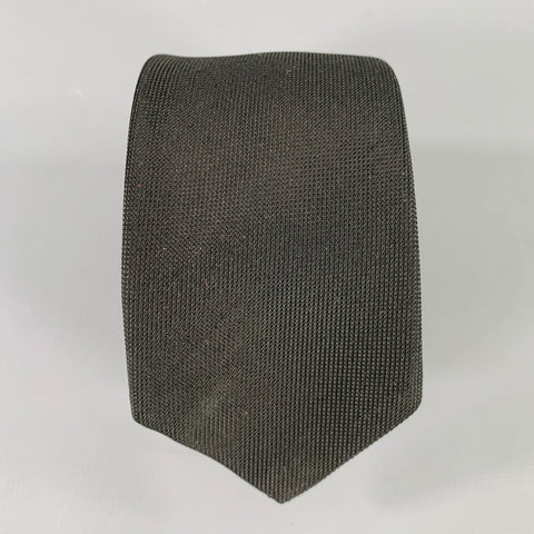 MIGUEL ANTOINNE Black Textured Tie