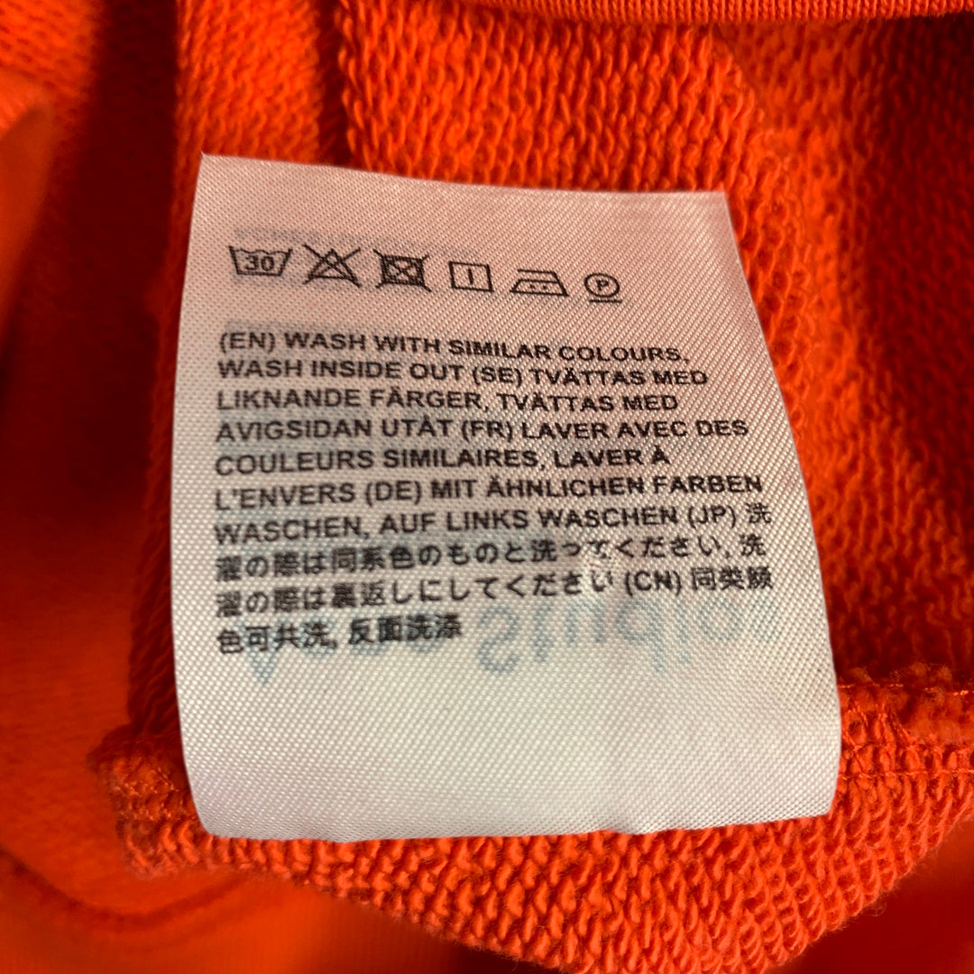 ACNE STUDIOS Size S Orange Cotton Oversized Sweatshirt