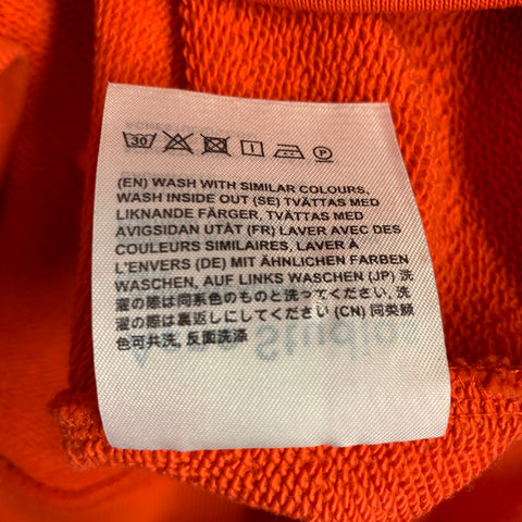 ACNE STUDIOS Size S Orange Cotton Oversized Sweatshirt