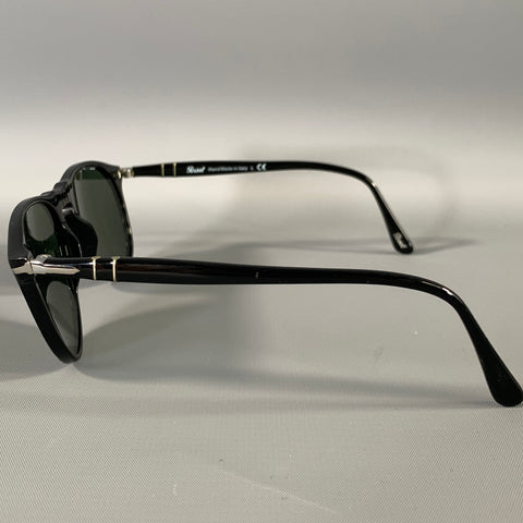 PERSOL Black Acetate Sunglasses