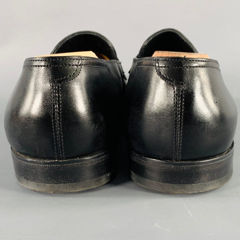 JOHN LOBB Size 11 Black Leather Penny Loafers