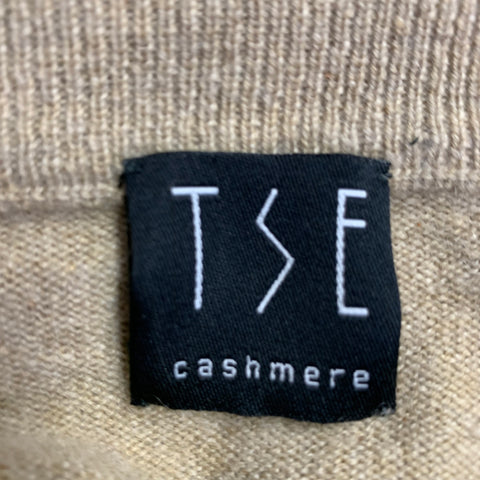 TSE Size M Camel Cashmere Crew Neck Pullover