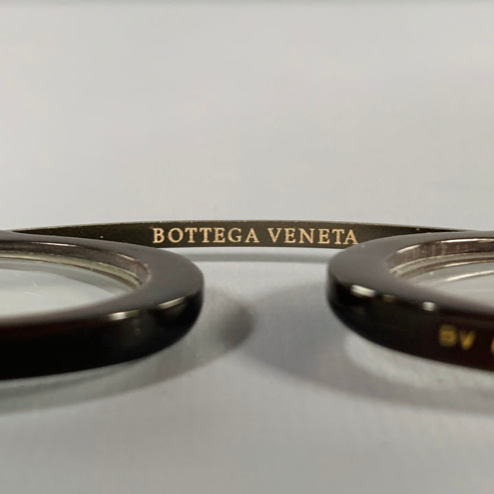 BOTTEGA VENETA Brown Horn Monocle Eyewear