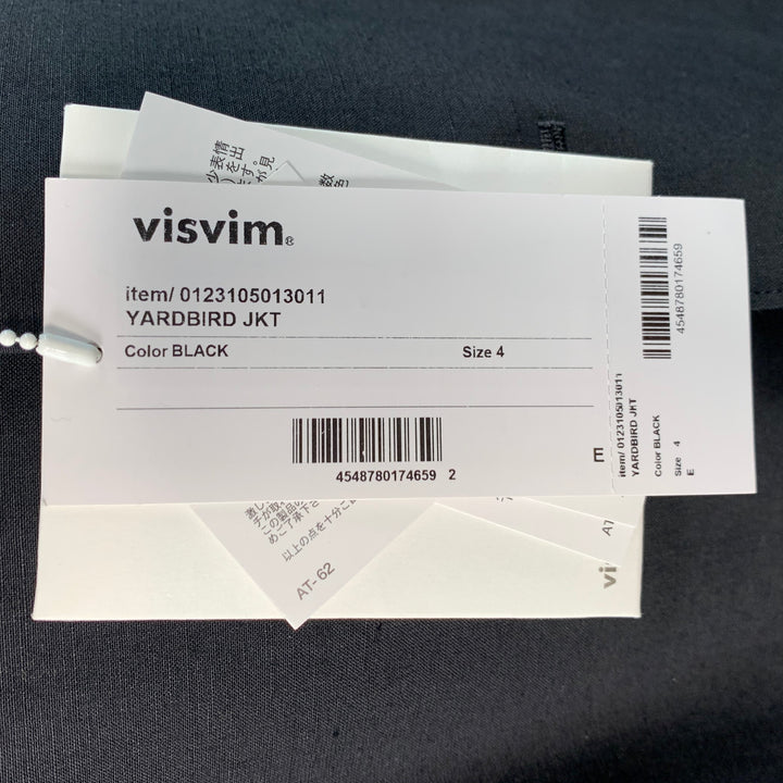 VISVIM Size L Yardbird Black Wool Linen Notch Lapel Sport Coat