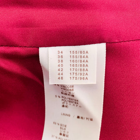 LOUIS VUITTON Size 10 Purple Fuchsia Cotton Blend Jacket Blazer