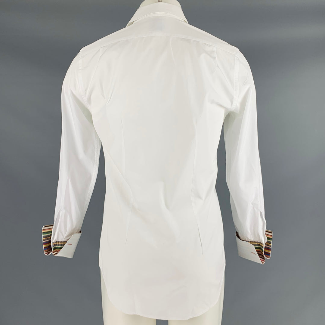 PAUL SMITH Size S White French Cuff Long Sleeve Shirt