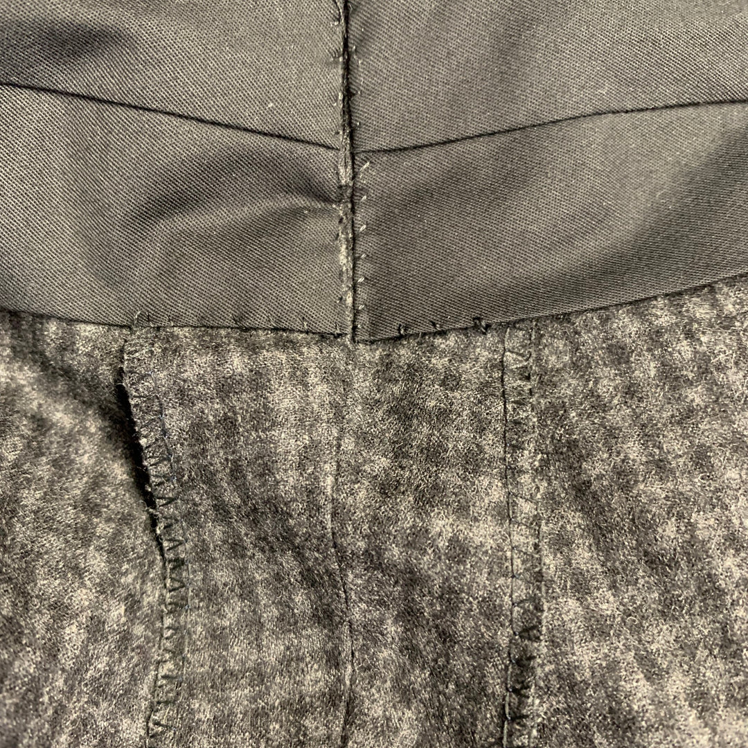 BAND OF OUTSIDERS Size 42 Grey Black Checkered Wool Blend Suit