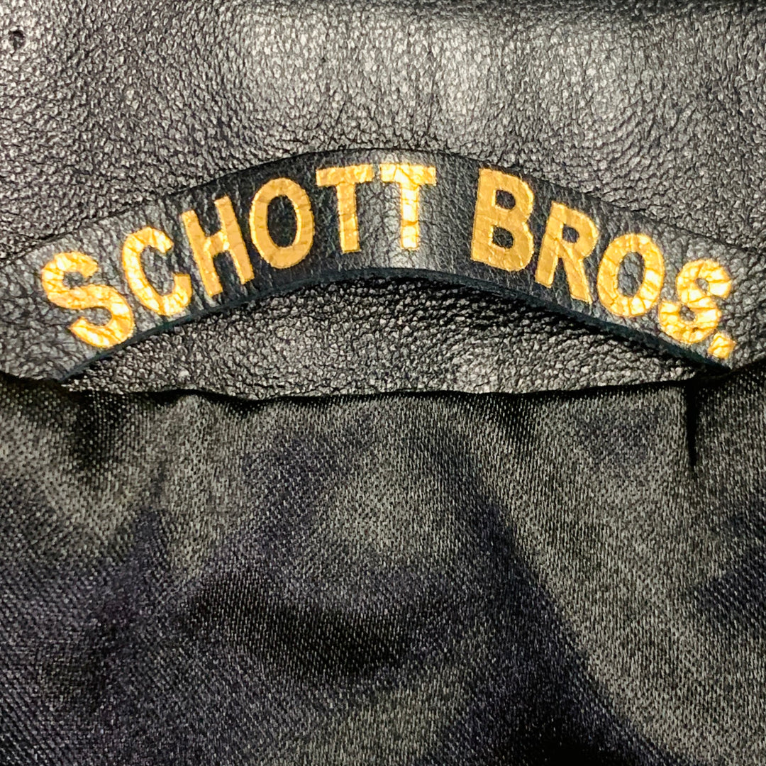 PERFECTO by SCHOTT Size M Black Lambskin Leather Motorcycle Jacket