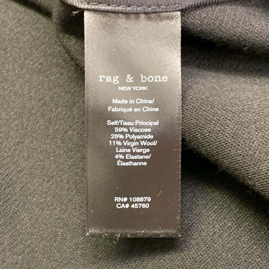 RAG & BONE Size M Black Viscose Blend Twill Chore Jacket