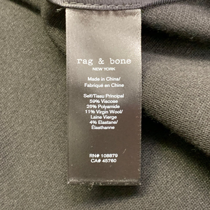 RAG & BONE Size M Black Viscose Blend Twill Chore Jacket