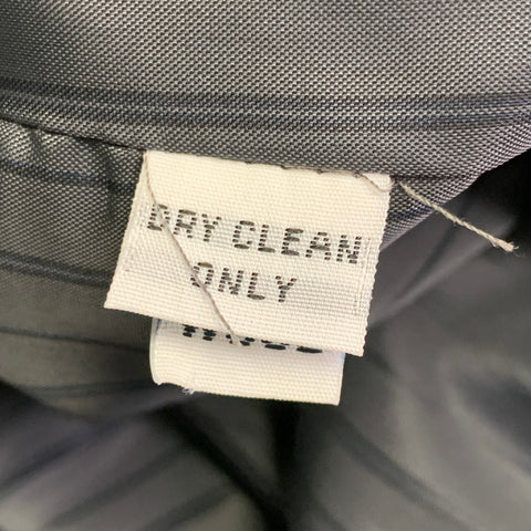 ALAN BILZERIAN Size L Grey Heather Twill Wool Nehru Collar Vest