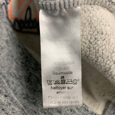 KENZO Size S Grey Blue Tiger Logo Embroidery Crew Neck Sweatshirt
