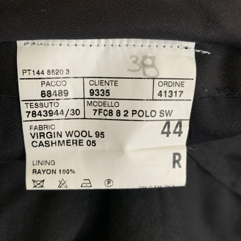POLO by RALPH LAUREN Chest Size 44 Navy Grey Pinstripe Wool Cashmere 36 30 Suit
