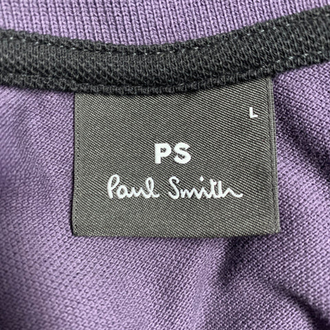 PS by PAUL SMITH Size L Purple Cotton Pique Half Placket Polo