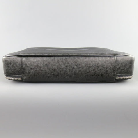 LOUIS VUITTON Black Leather ODESSA ARDOISE Computer Briefcase Bag