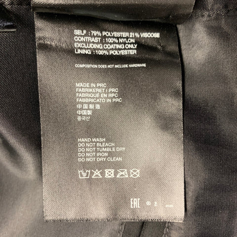 HELIOT EMIL Size XL Black Polyester Blend Open Back Sport Coat