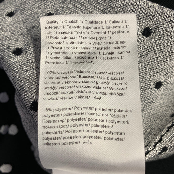 ESCADA Size M Black White Viscose Blend Polka Dot 2 Piece Cardigan Set