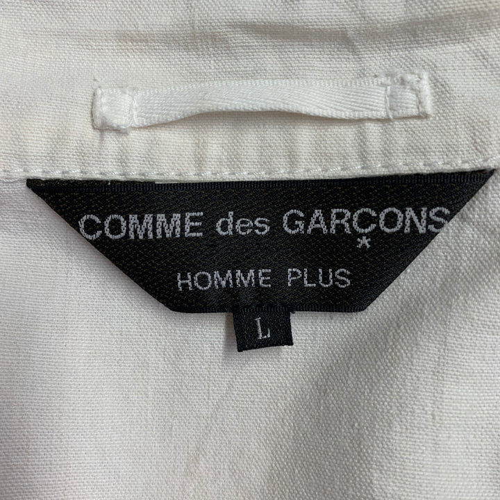 COMME des GARCONS HOMME PLUS SS04 Size L Cream Black Chore Jacket