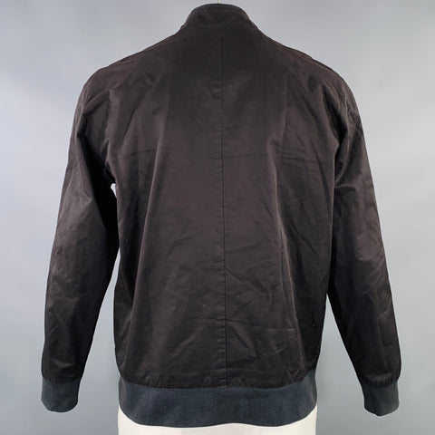 BIENVENUE ÉTRANGER Veste zippée en coton mélangé noire Taille L